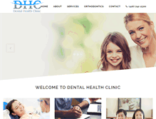 Tablet Screenshot of dentalhealthclinic.ca