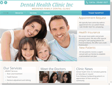 Tablet Screenshot of dentalhealthclinic.net